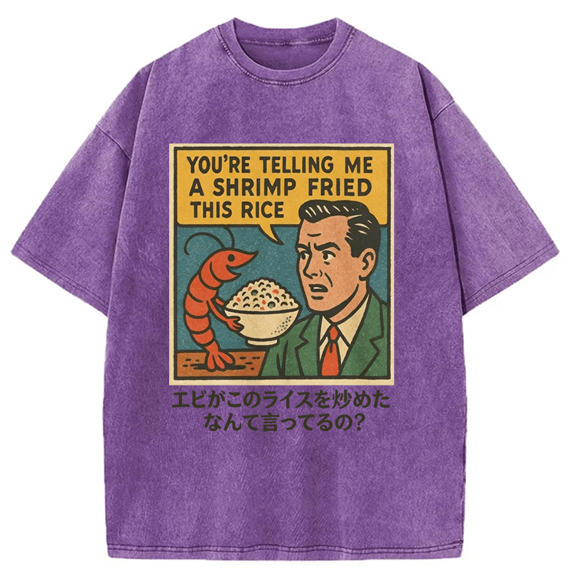 Tokyoviva A Shrimp Fried This Rice Washed T-shirt