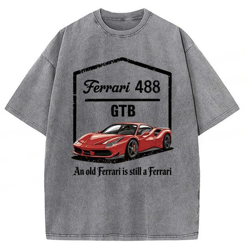 Tokyoviva Ferrari 488 Washed T-shirt