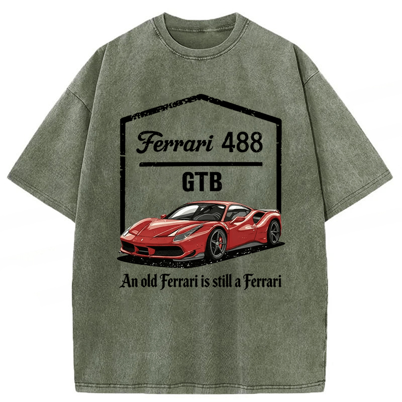 Tokyoviva Ferrari 488 Washed T-shirt