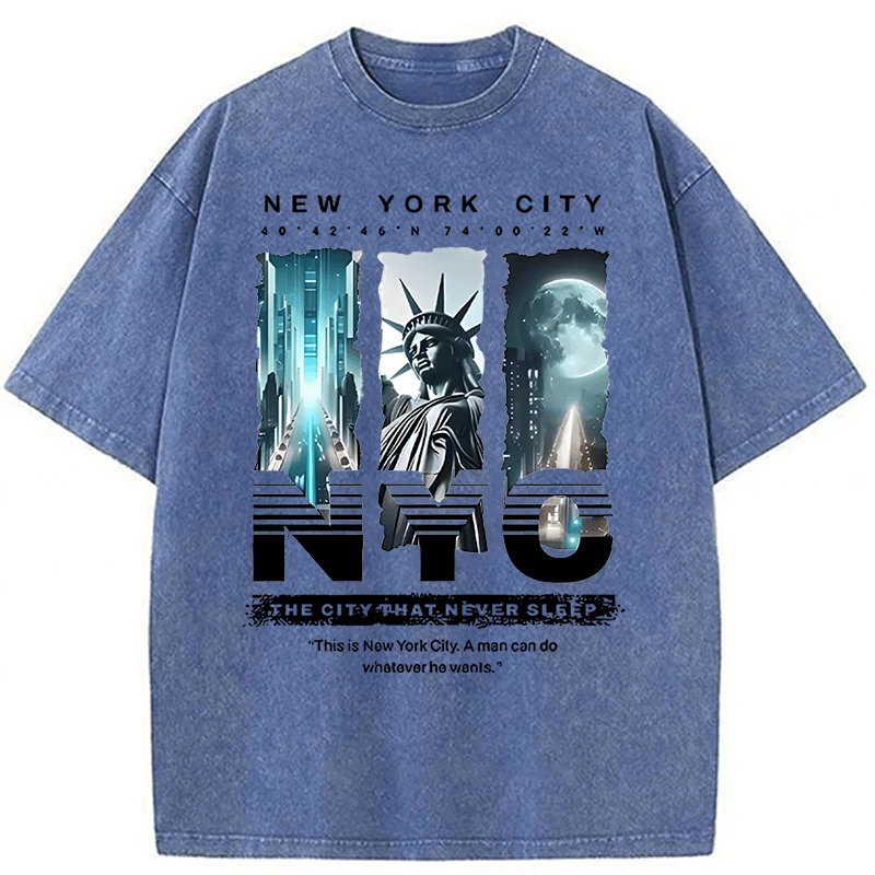 Tokyoviva PAYEAH New York Sky Freedom Washed T-shirt