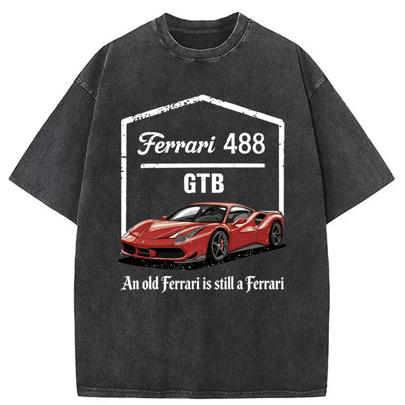 Tokyoviva Ferrari 488 Washed T-shirt