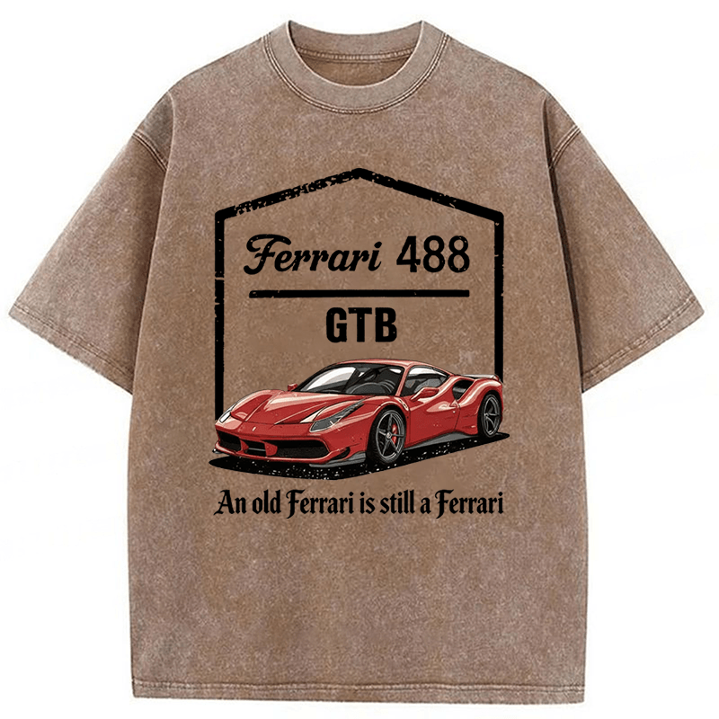 Tokyoviva Ferrari 488 Washed T-shirt