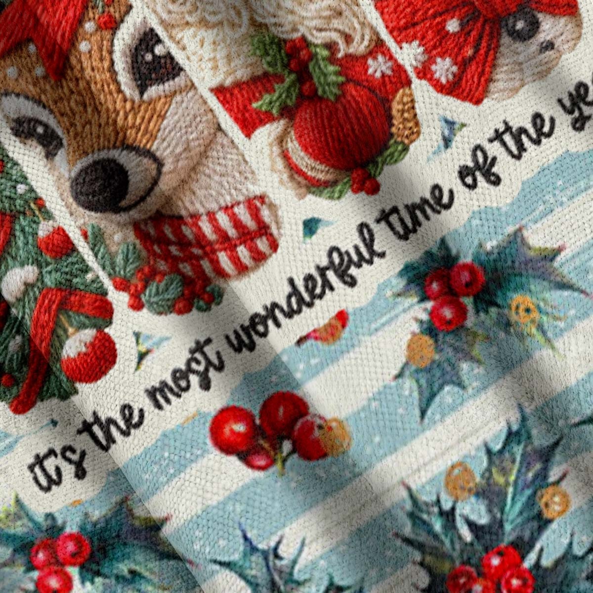 Baddieca Christmas Embroidery Ugly Sweatshirt