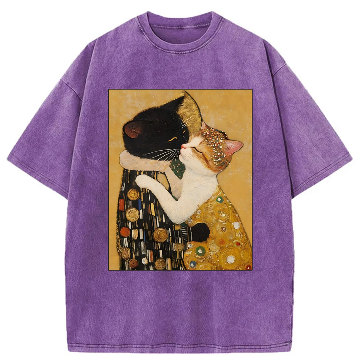 Tokyoviva Cats Hug Washed T-shirt