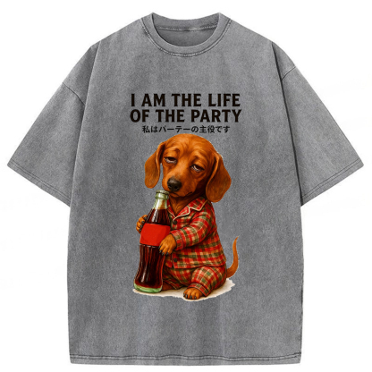 Tokyoviva I Am The Life Of The Party Washed T-Shirt