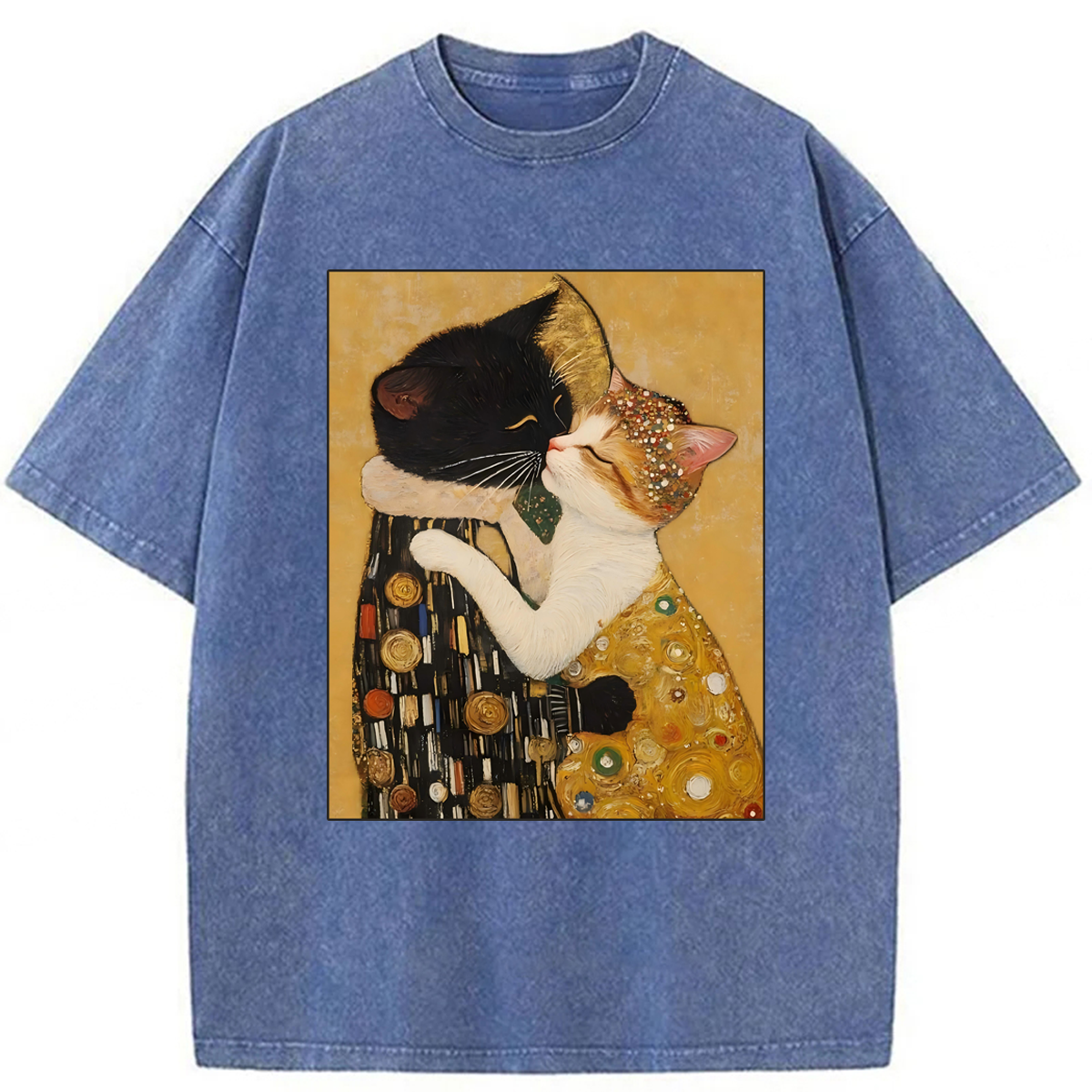 Tokyoviva Cats Hug Washed T-shirt