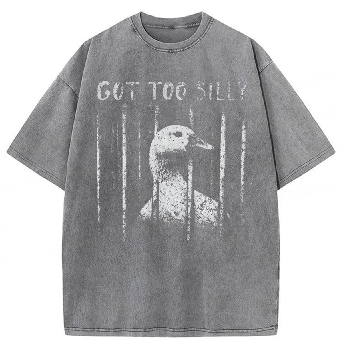 Tokyoviva Funny Silly Goose Meme Washed T-shirt