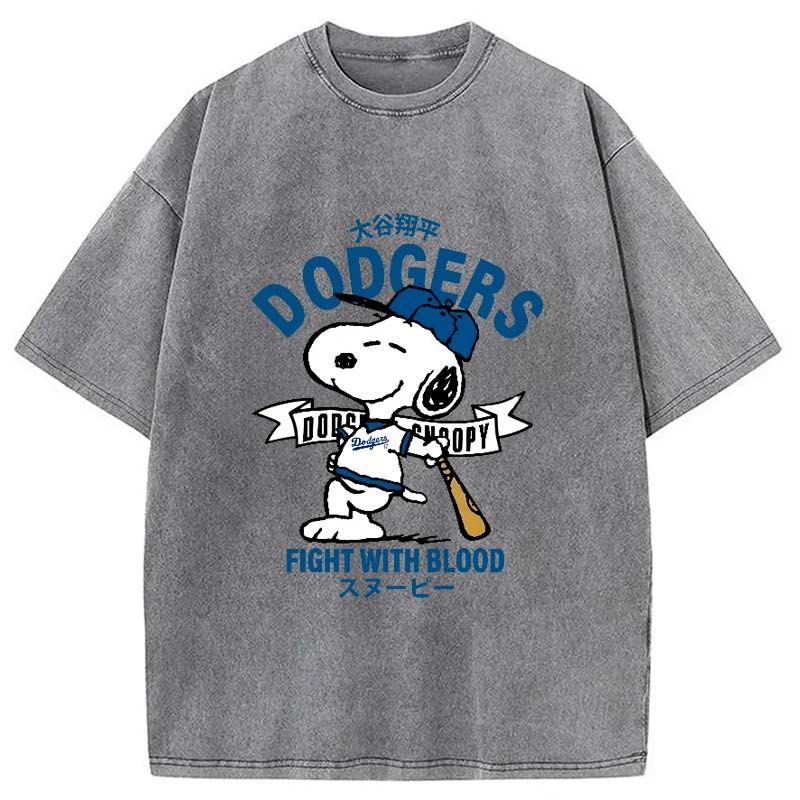 Dodgers Fight With Blood Washed T-Shirt