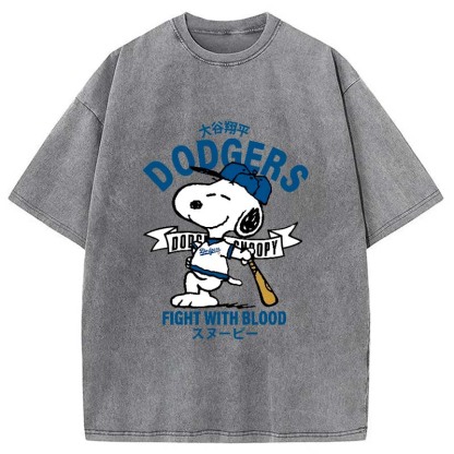 Dodgers Fight With Blood Washed T-Shirt