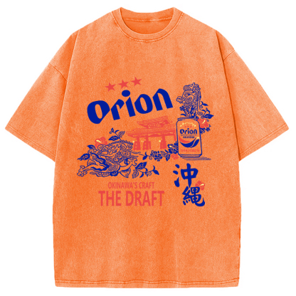 Orion Beer With Okinawa Washed T-Shirt