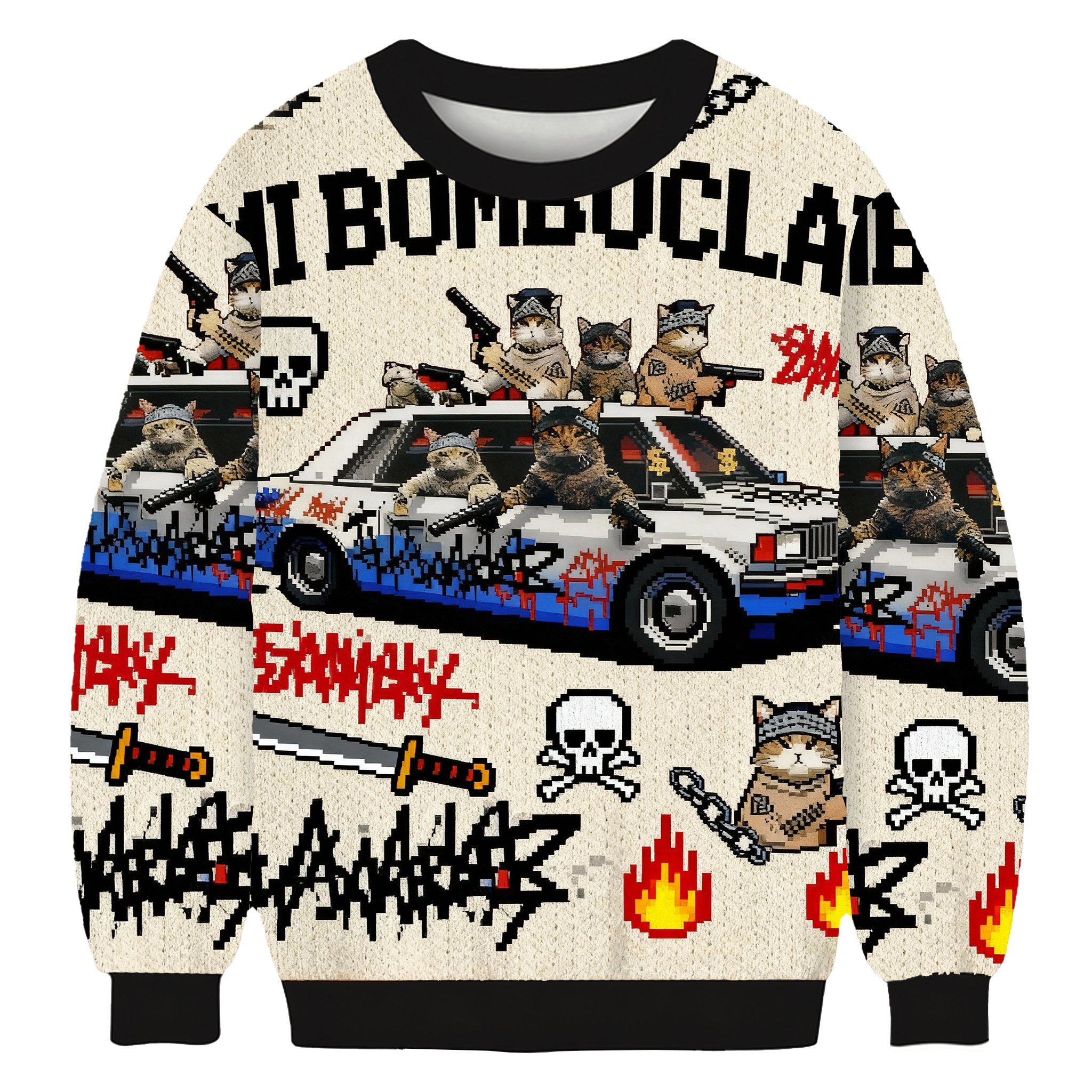 Funny Cat Gang Ugly Sweatshirt