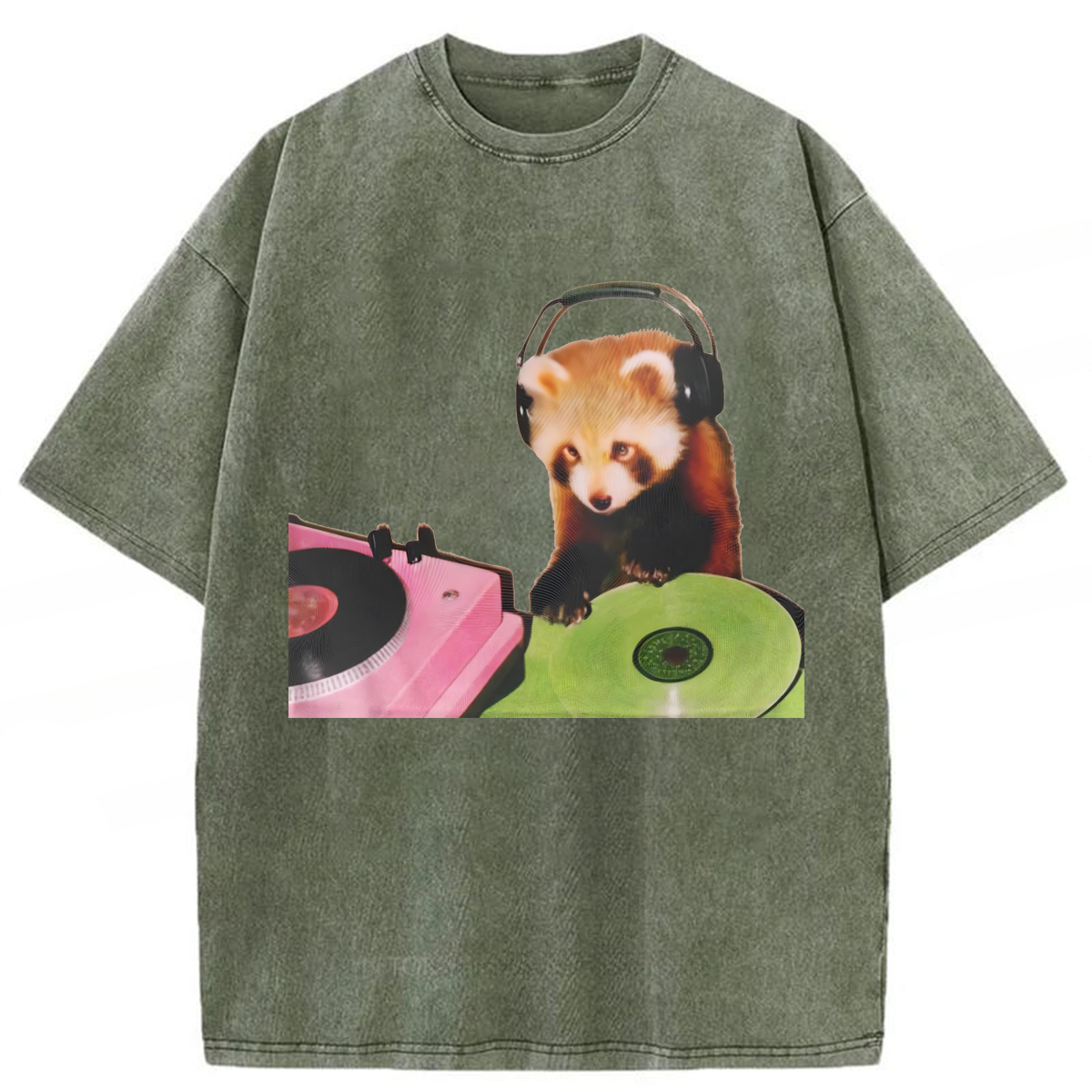 Tokyoviva Red Panda DJ Washed T-shirt