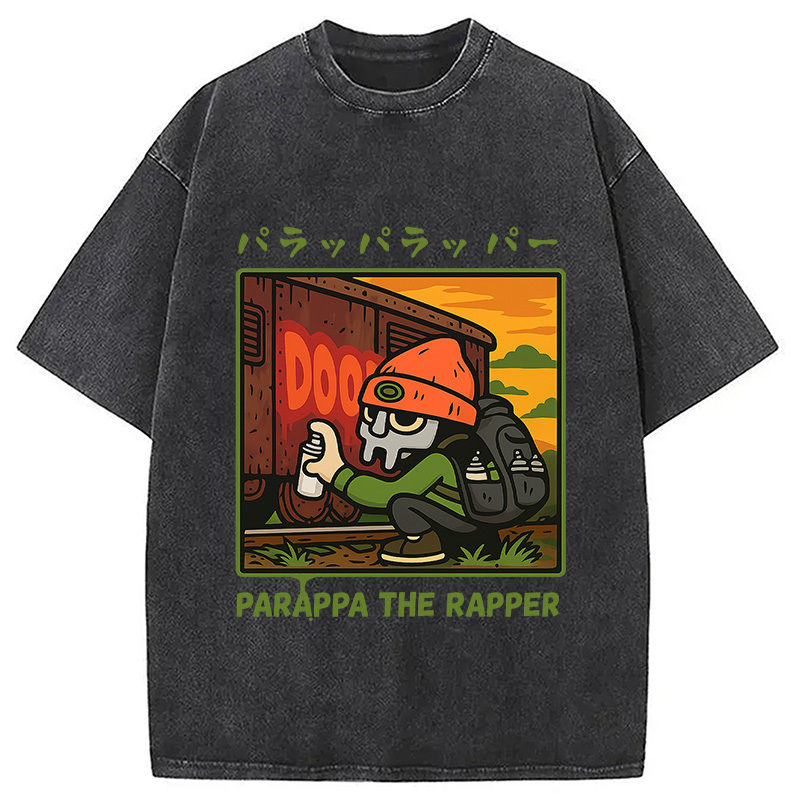 PaRappa the Rapper MF DOOM Washed T-Shirt