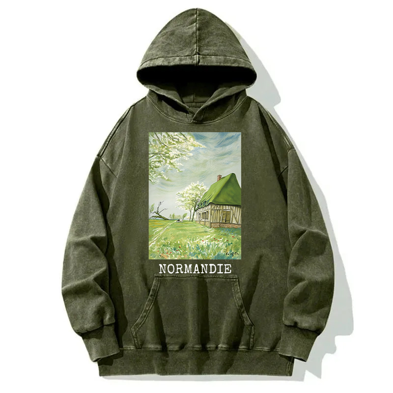 Normandie Travel Washed Hoodie