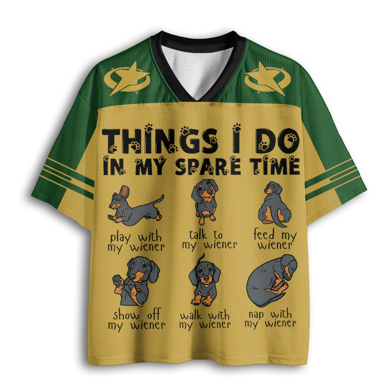 Tokyoviva Dachshund Funny Doxie Mesh Jersey