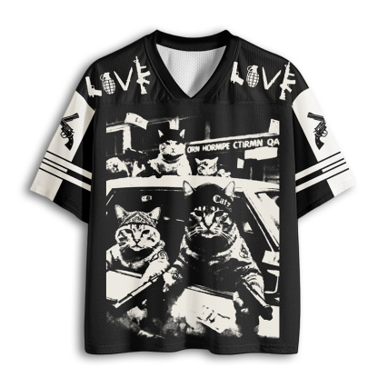 Baddiecat Gangster Cats Mesh Jersey
