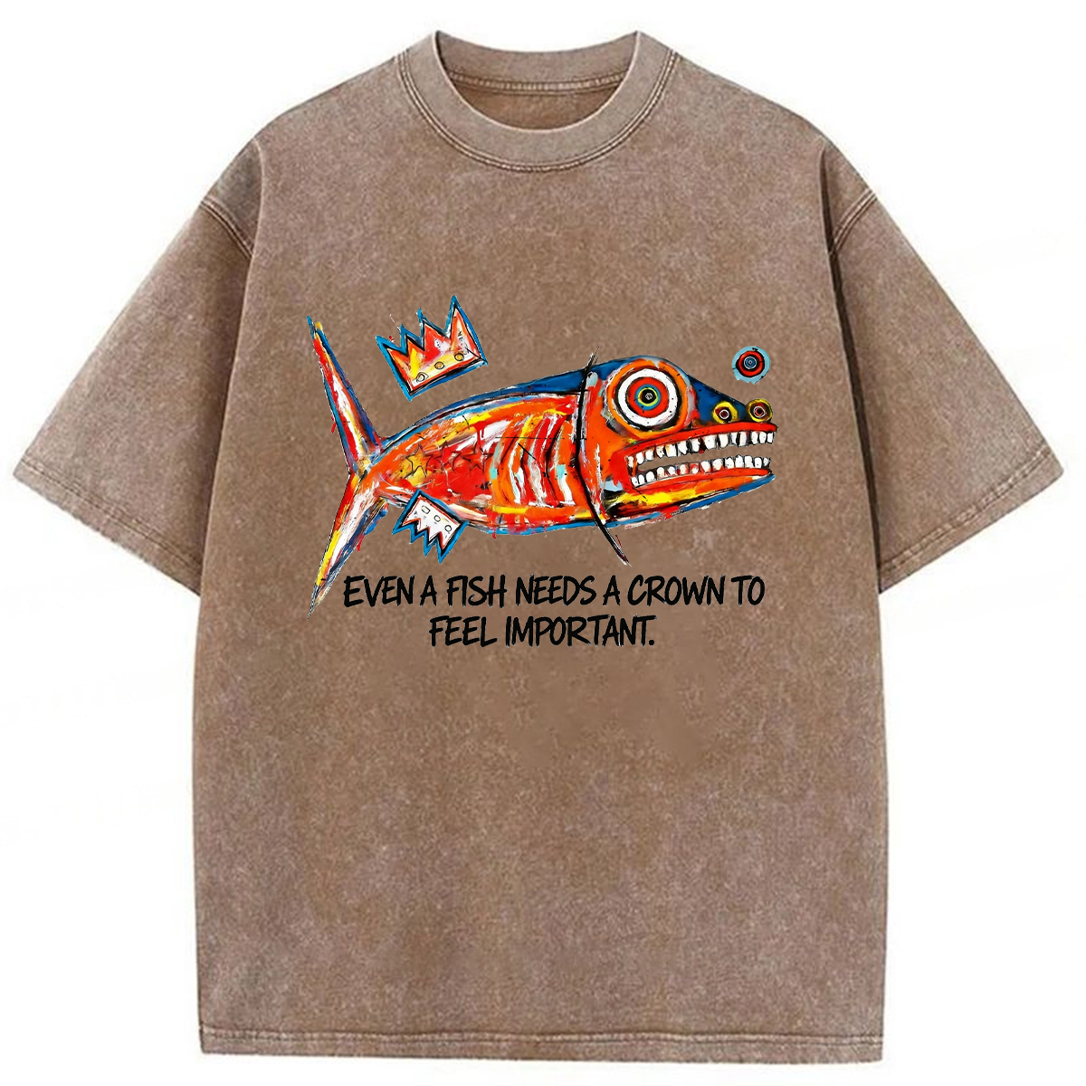 Tokyoviva Lone Fish King Washed T-shirt