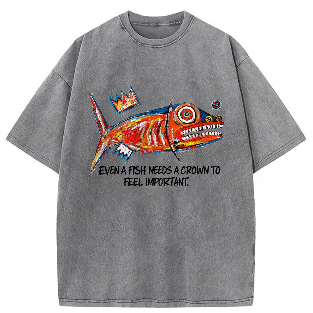 Tokyoviva Lone Fish King Washed T-shirt