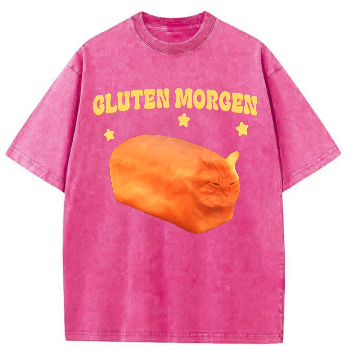 Tokyoviva Cluten Morgen Cat Washed T-shirt