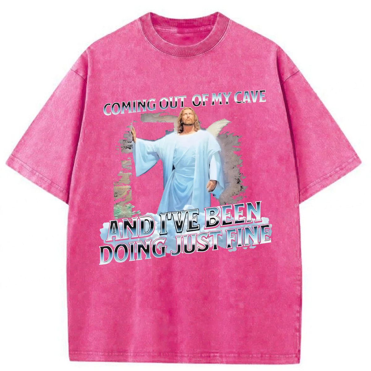Tokyoviva Jesus Coming Out Of My Cave Washed T-shirt