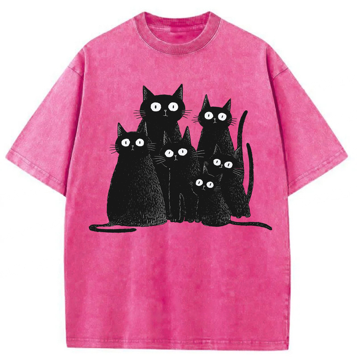 Tokyoviva Funny Cats Washed T-shirt