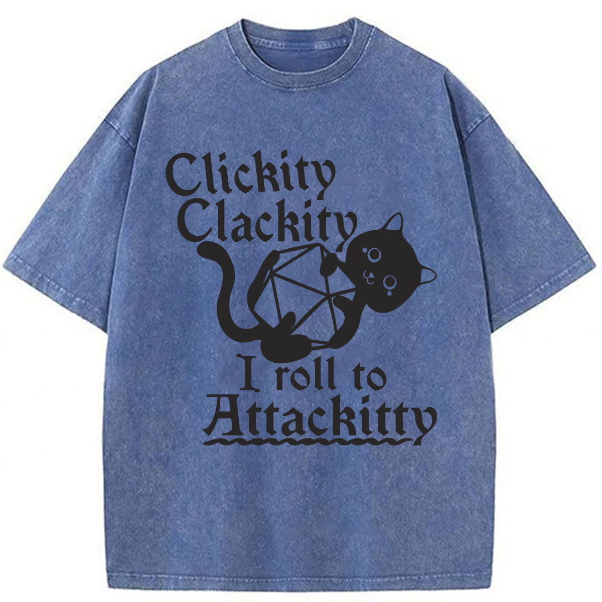 Tokyoviva Clickity Clackity I Roll To Attackitty Washed T-shirt