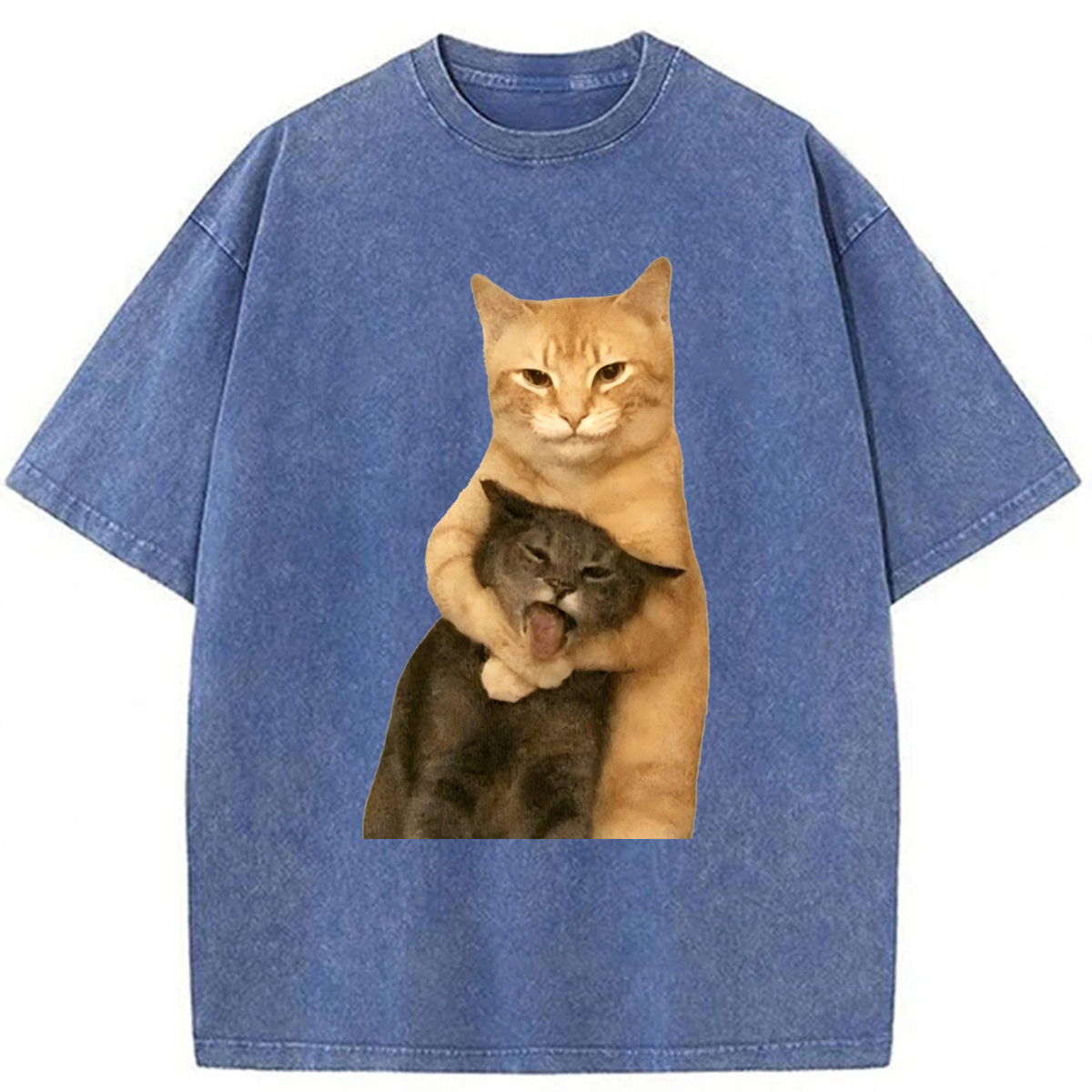Tokyoviva Funny Cat Brothers Washed T-shirt