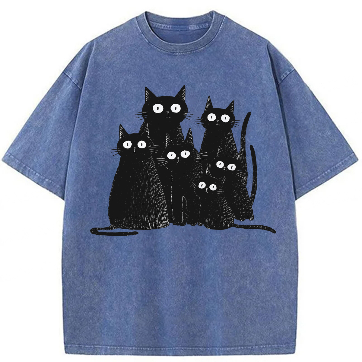 Tokyoviva Funny Cats Washed T-shirt