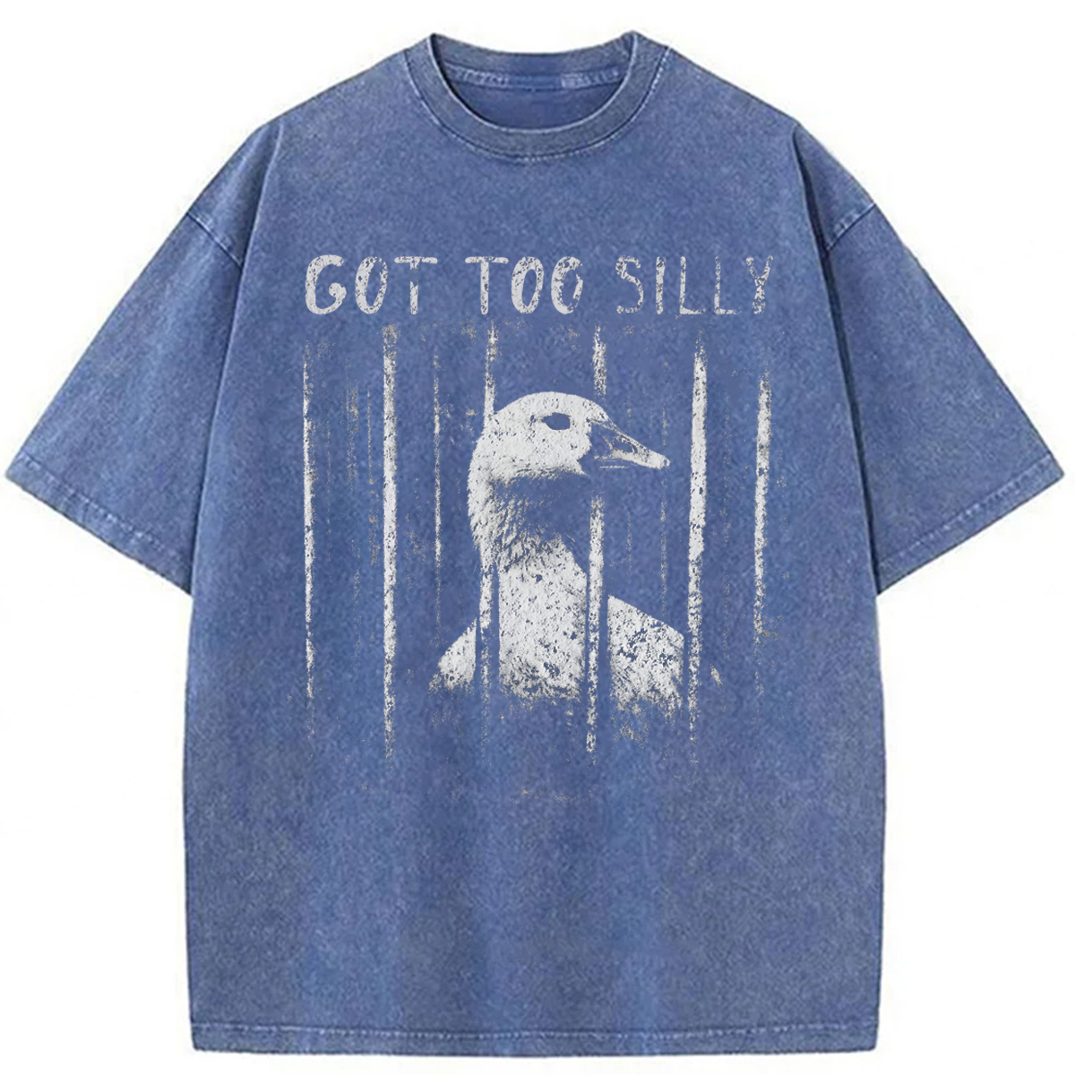 Tokyoviva Funny Silly Goose Meme Washed T-shirt
