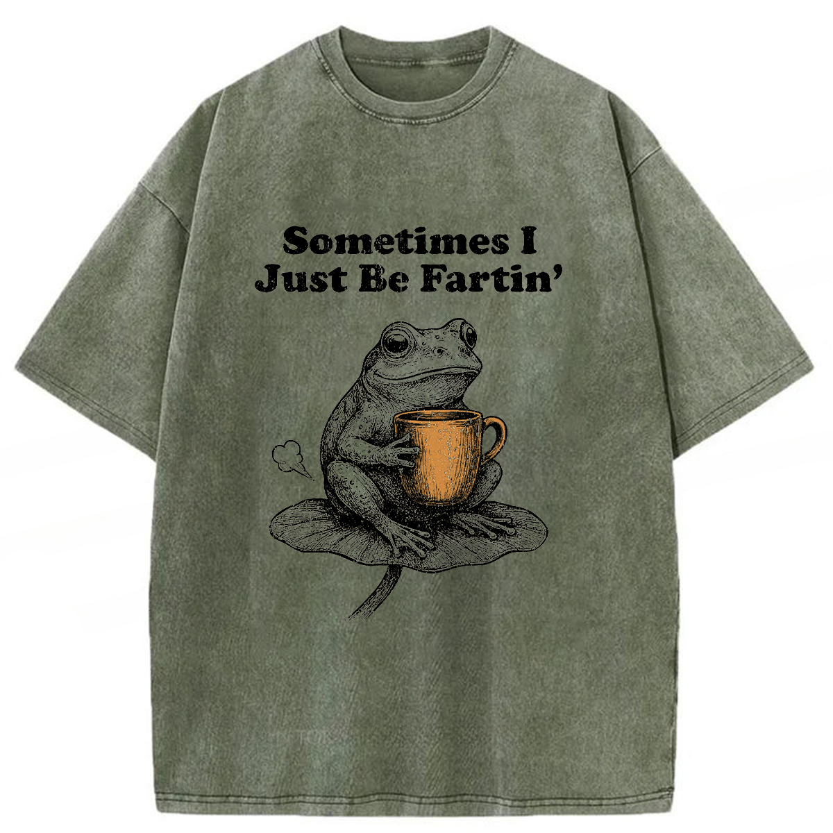 Tokyoviva Farting Frog Washed T-shirt