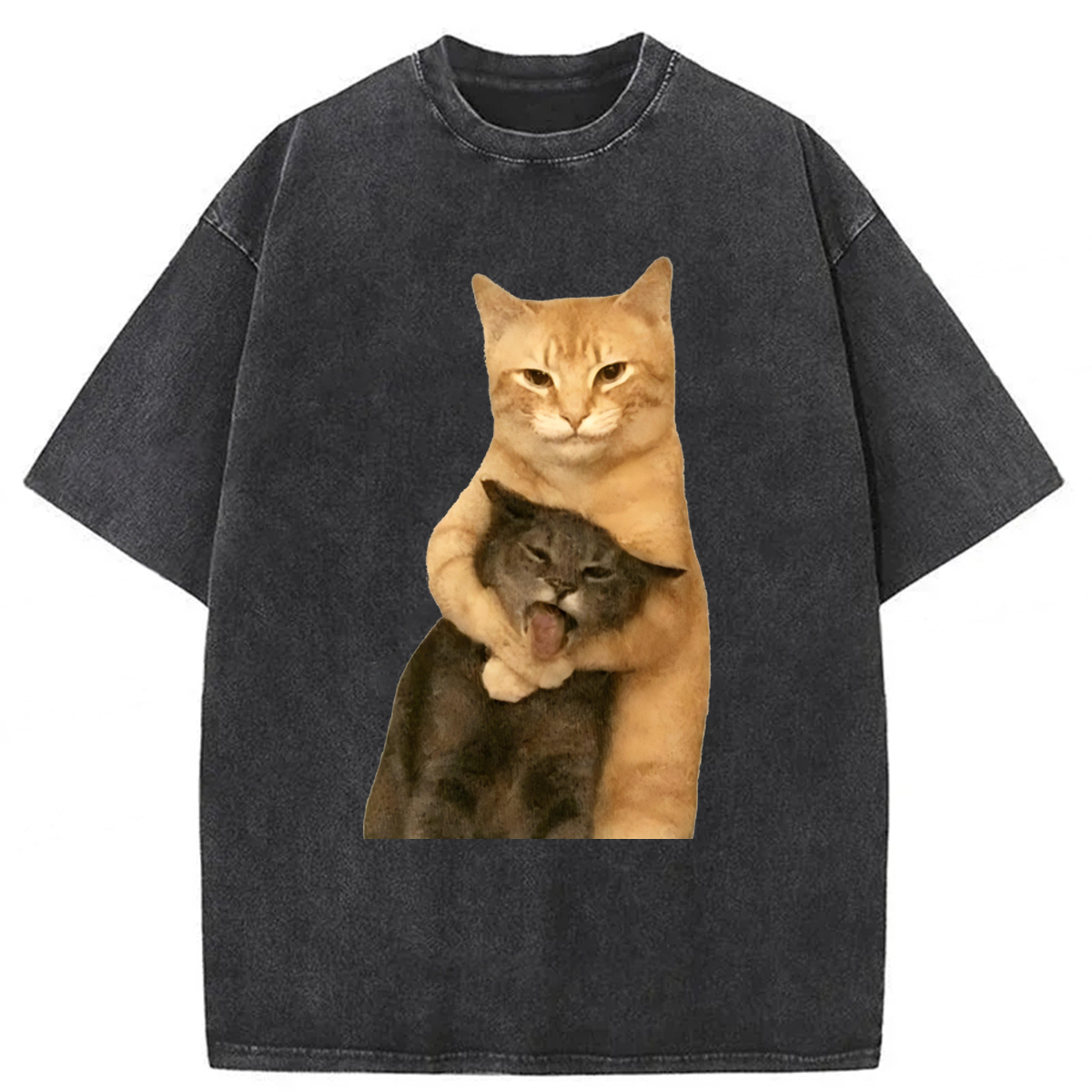 Tokyoviva Funny Cat Brothers Washed T-shirt