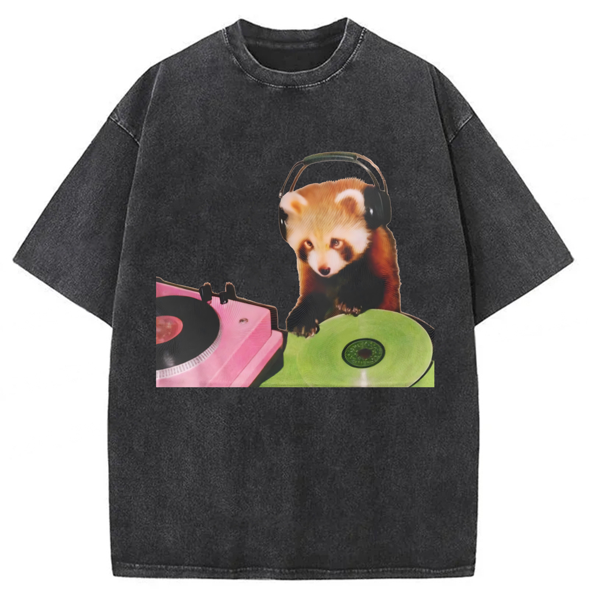 Tokyoviva Red Panda DJ Washed T-shirt