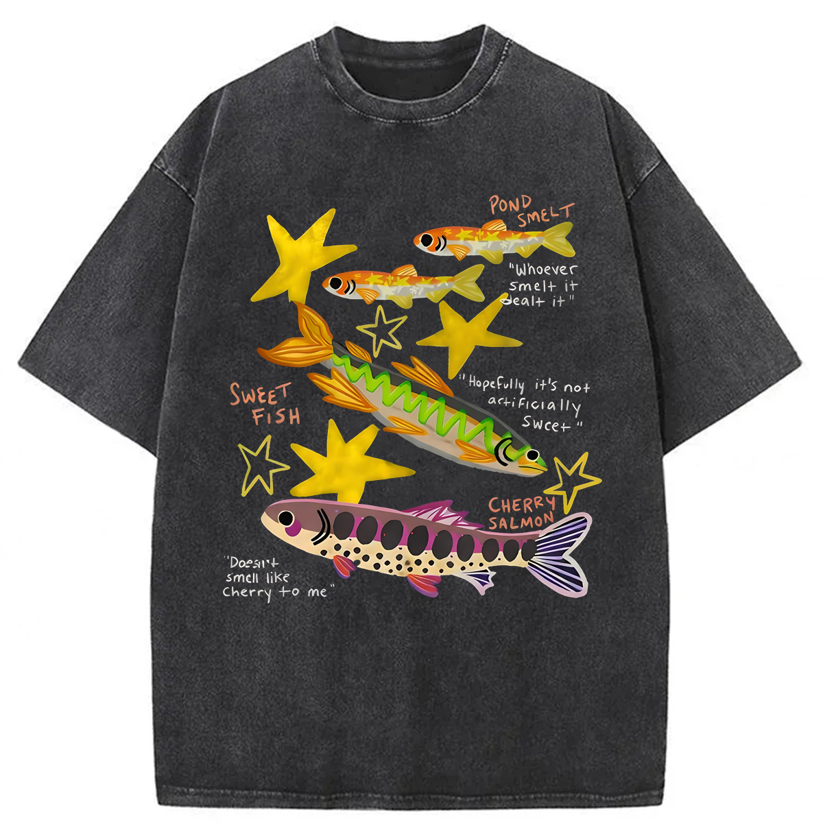 Tokyoviva Funny Fish Washed T-shirt