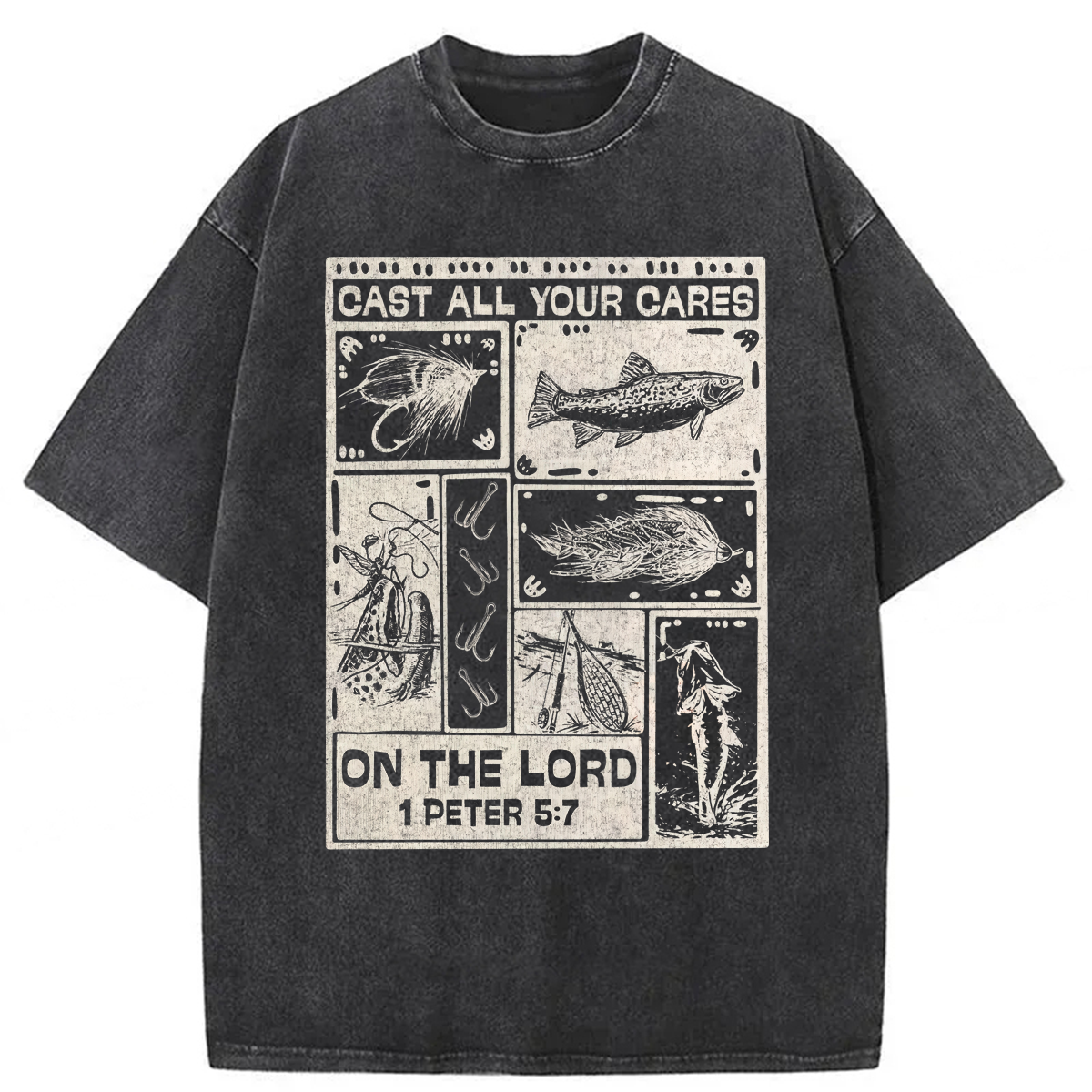 Tokyoviva Christian Fishing Washed T-shirt