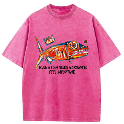 Tokyoviva Lone Fish King Washed T-shirt