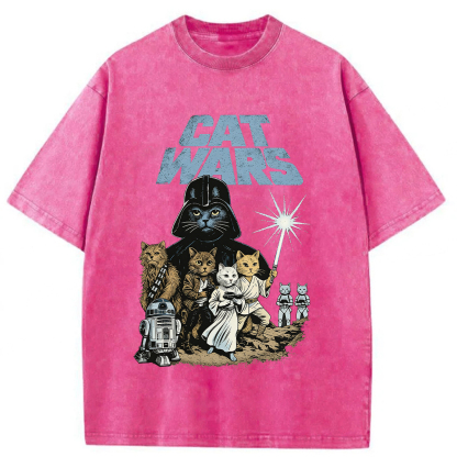 Tokyoviva Planet Cat War Washed T-shirt