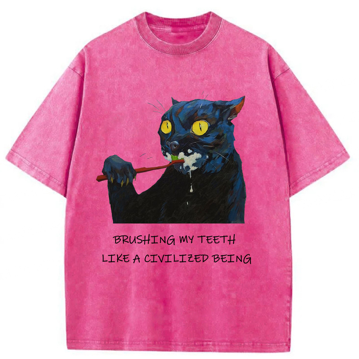 Tokyoviva The Pretender Cat Washed T-shirt