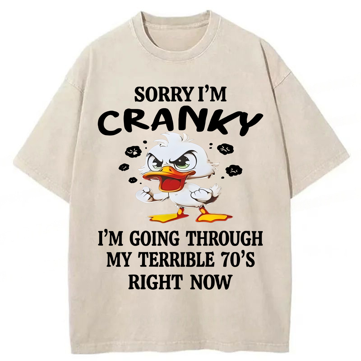 Tokyoviva Sorry I'm Cranky Washed T-shirt