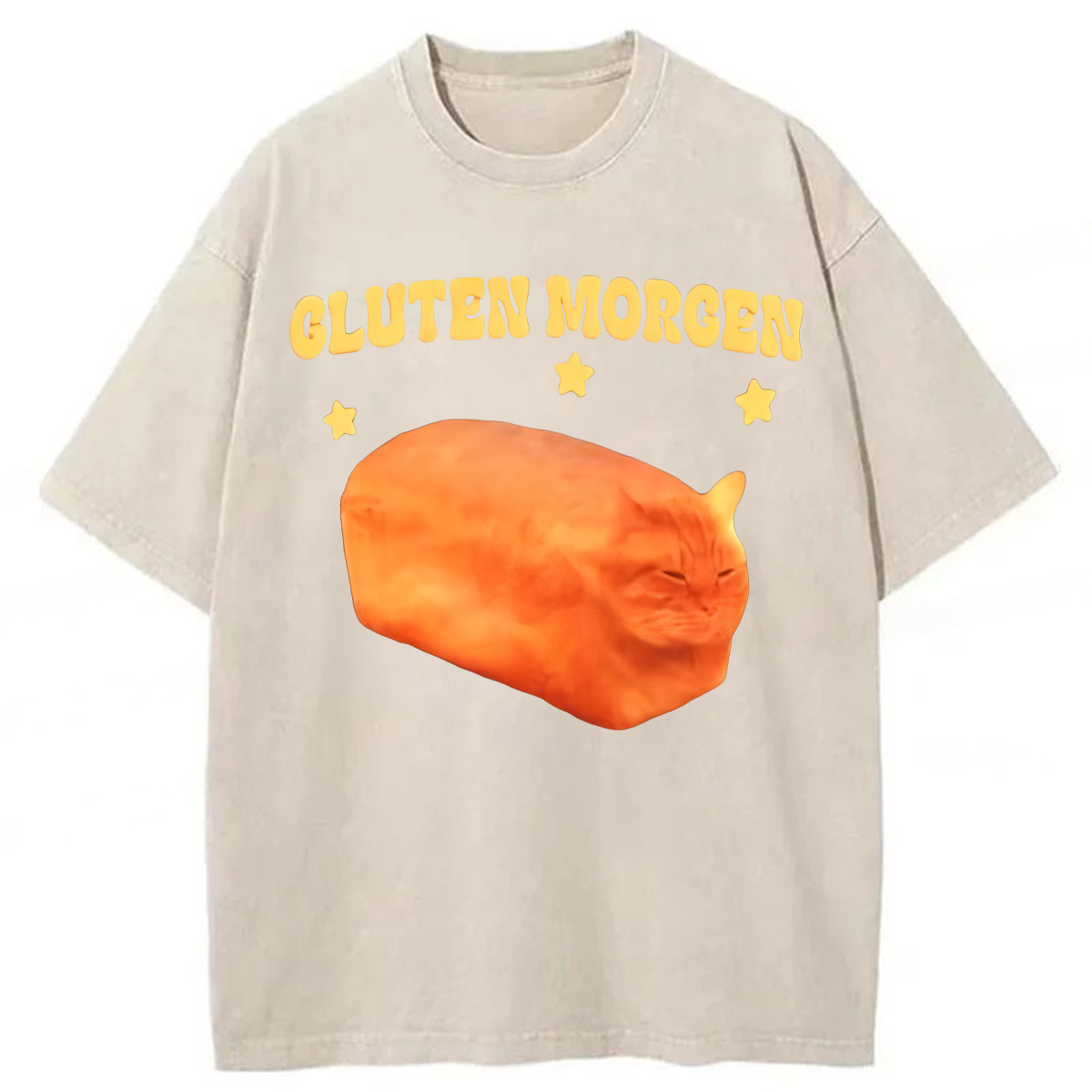 Tokyoviva Cluten Morgen Cat Washed T-shirt