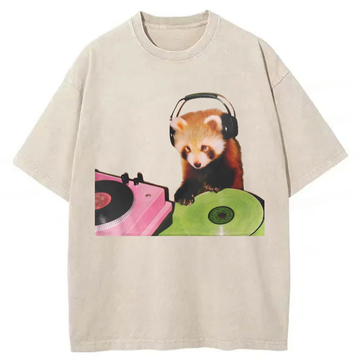 Tokyoviva Red Panda DJ Washed T-shirt