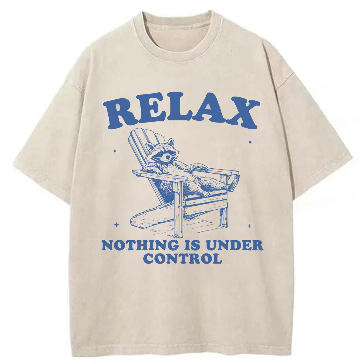 Tokyoviva Relax Nothing Is Under Control Washed T-shirt
