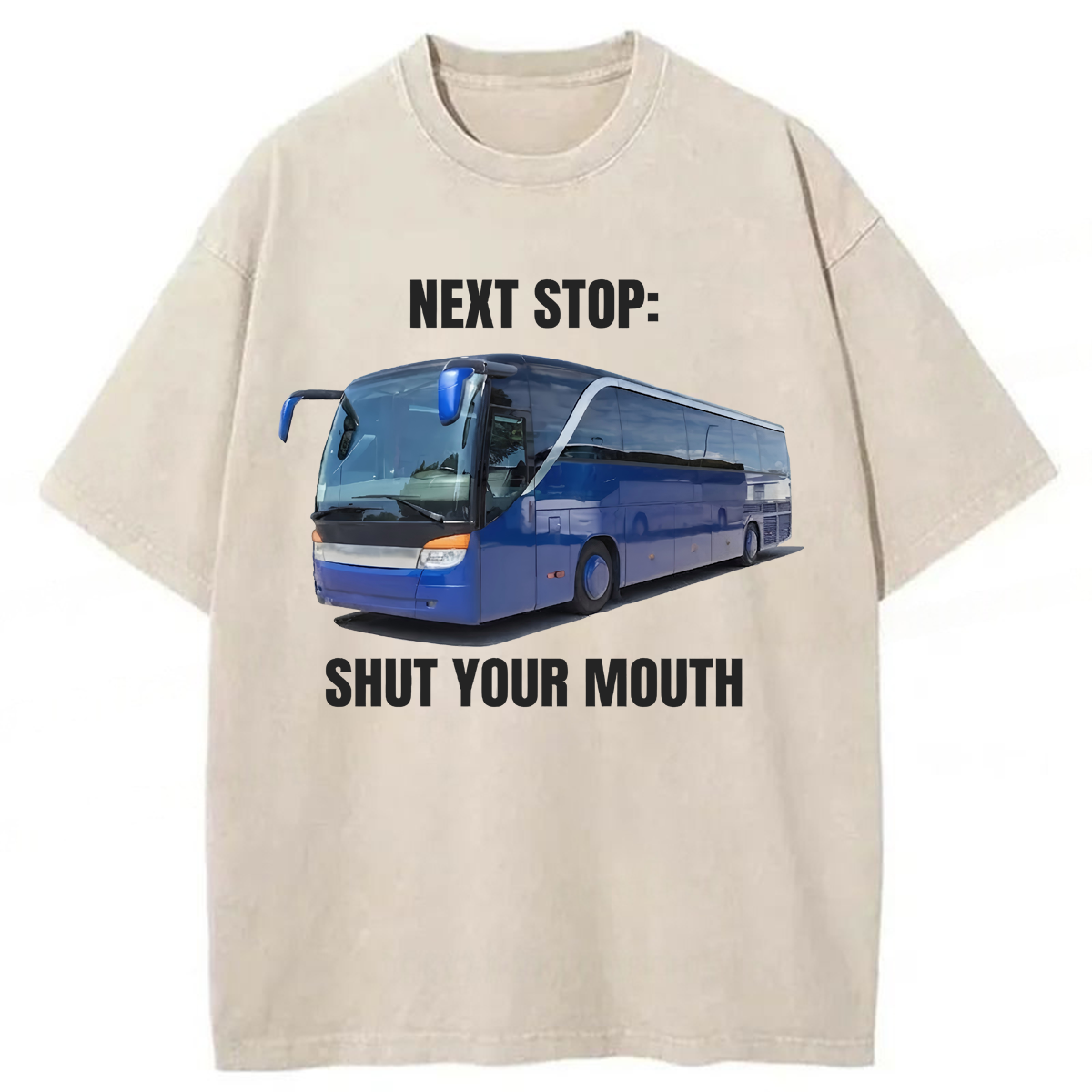 Tokyoviva Funny Meme Next Stop Washed T-shirt