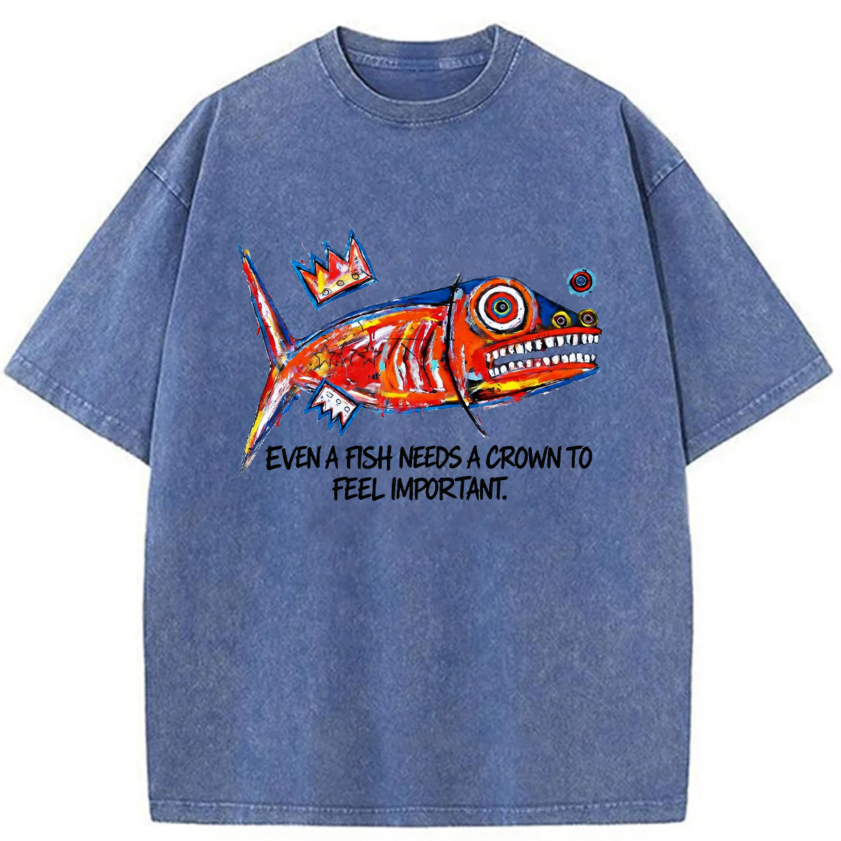 Tokyoviva Lone Fish King Washed T-shirt