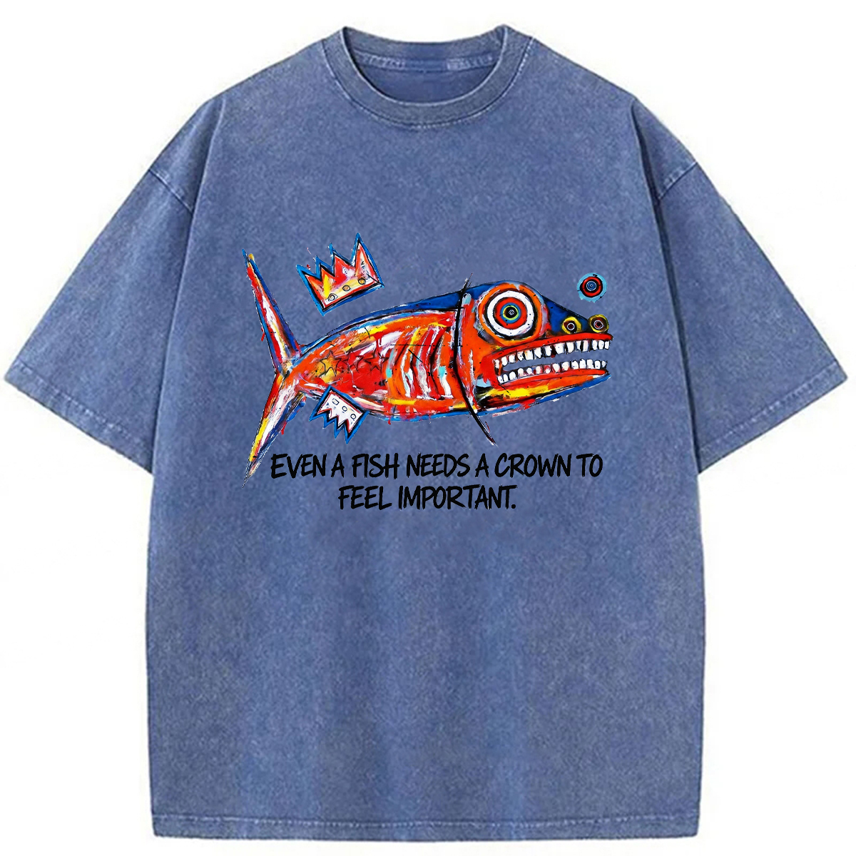 Tokyoviva Lone Fish King Washed T-shirt