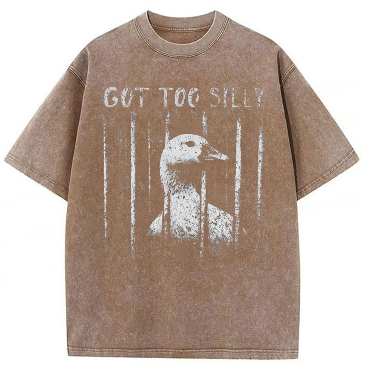 Tokyoviva Funny Silly Goose Meme Washed T-shirt
