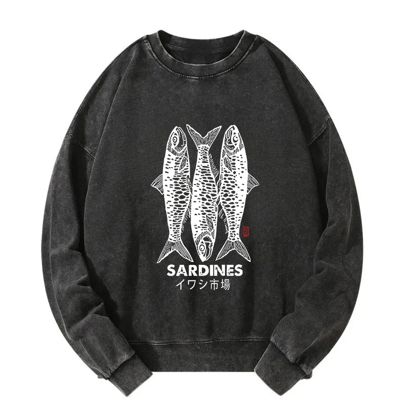 Sardines Market Washed Sweatshirt