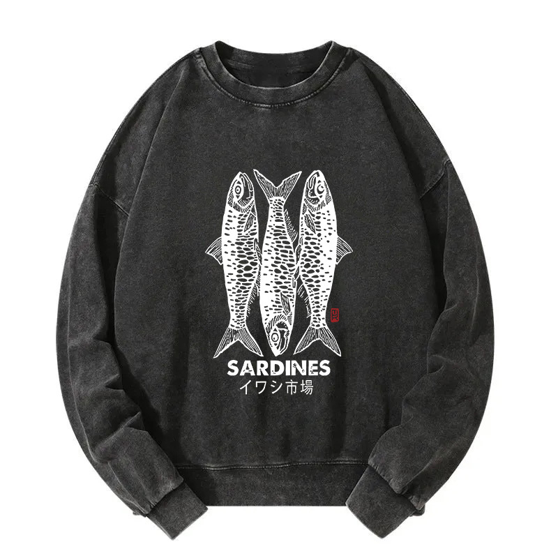 Sardines Market Washed Sweatshirt