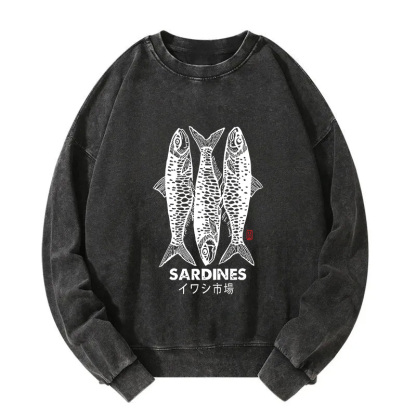Sardines Market Washed Sweatshirt