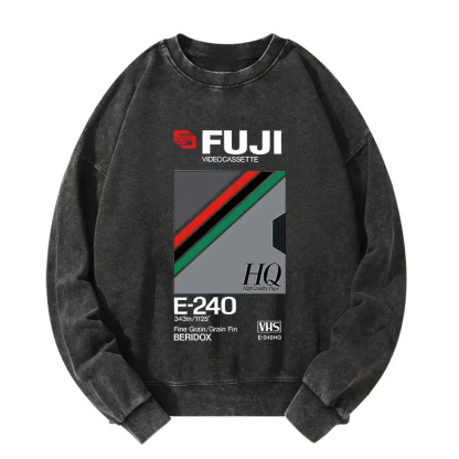 Retro VHS Tape Vaporwave Aesthetic Essential Washed Sweatshirt