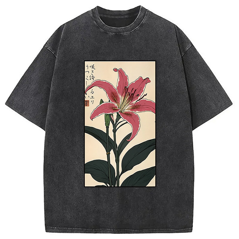 Retro Lily Washed T-Shirt